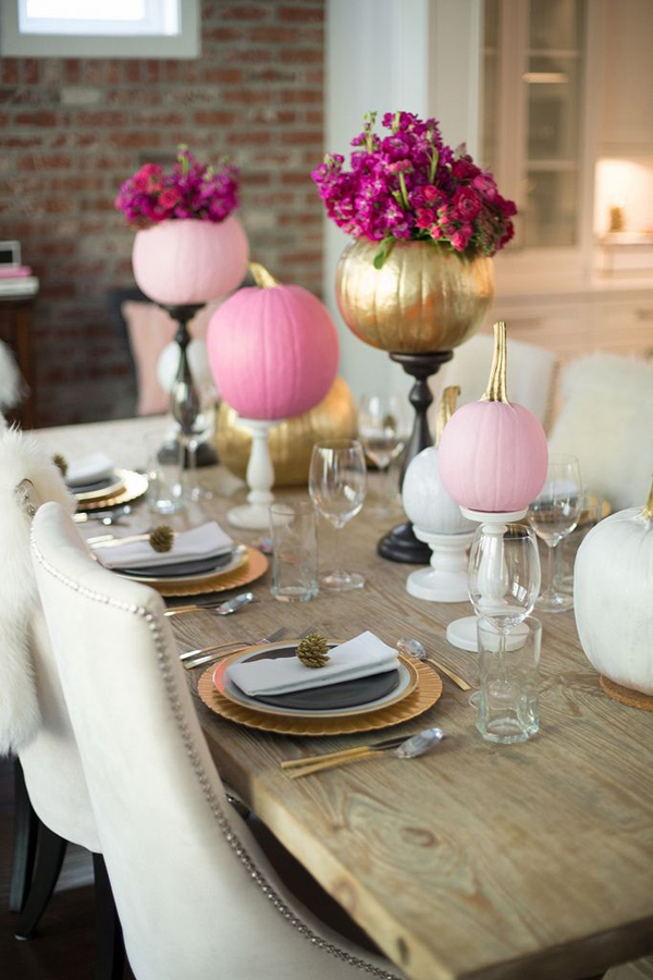 pink-halloween-table-decoration | HomeMydesign