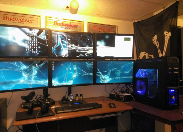 six-monitor-for-gaming-setup | HomeMydesign
