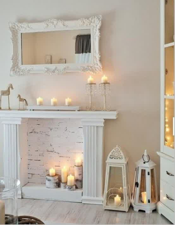 faux candle fireplaces fireplace homemydesign