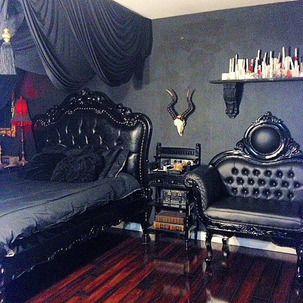 gothic bedroom decor homemydesign