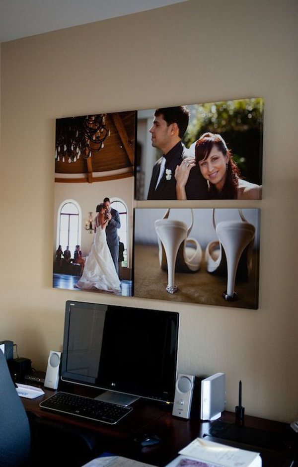 wedding-photo-display-in-workspace | HomeMydesign