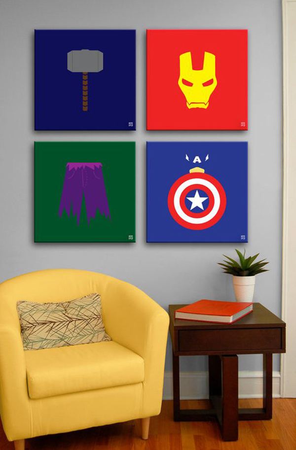 minimalist-the-avengers-painting-wall-art | HomeMydesign