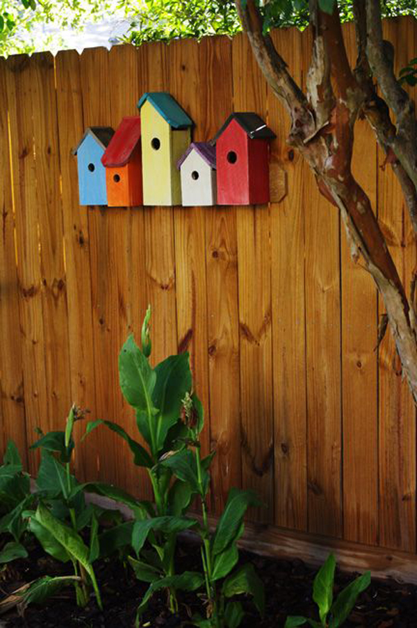 bird-houses-garden-fence-decor | HomeMydesign