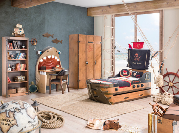 20 pirate themed bedroom for your kids adventure | home design and