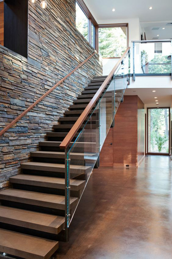 20 Modern Glass Stair Railing Ideas | Home Design And Interior