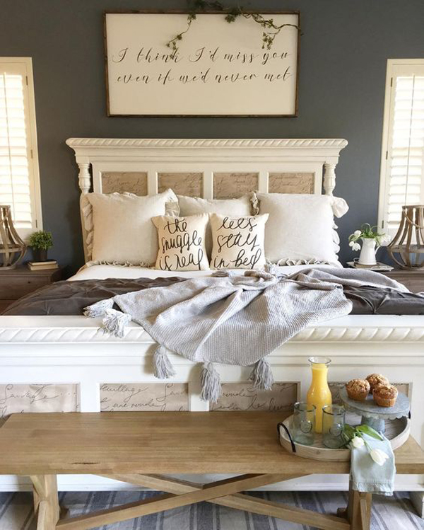 25 Cozy And Stylish Farmhouse Bedroom Ideas | HomeMydesign