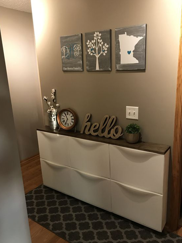 diy-ikea-trones-cabinet-in-entryway – HomeMydesign