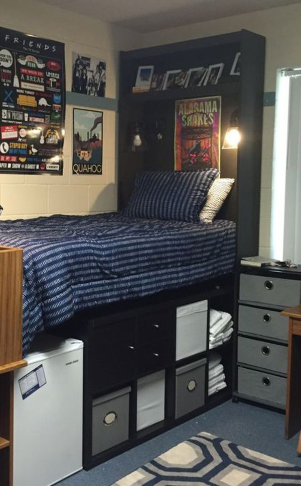 collegedormroomwithunderbedstorage HomeMydesign