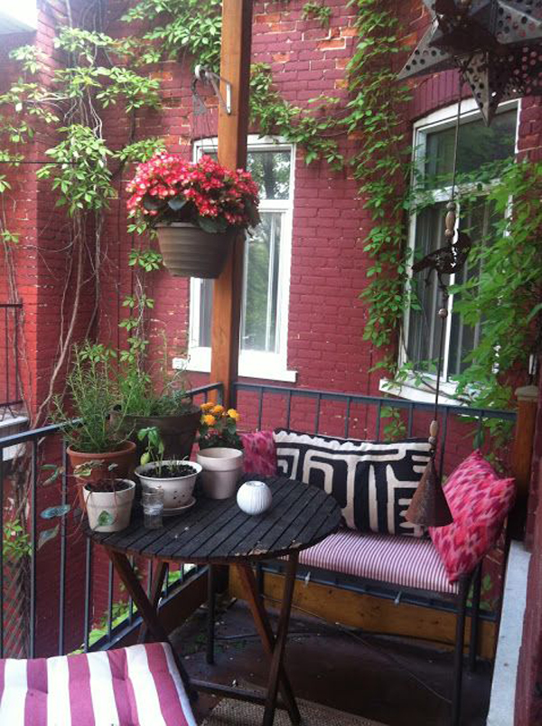 redsmallbalconywithhangflowerpotted HomeMydesign