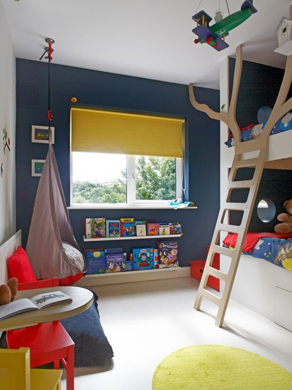 boys-playroom-with-bookcase-decor | HomeMydesign