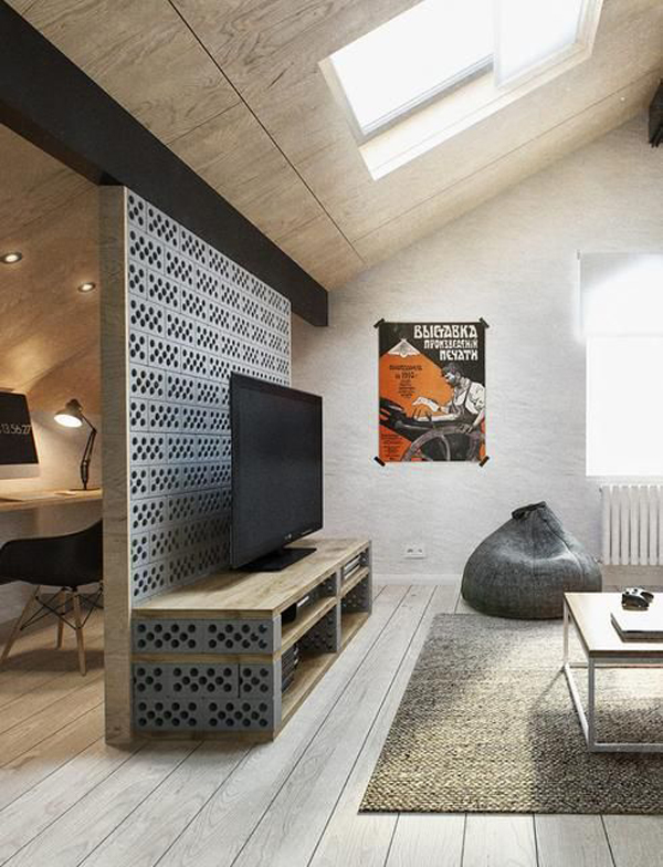 amazing-diy-cinder-block-tv-stand-and-room-divider – HomeMydesign