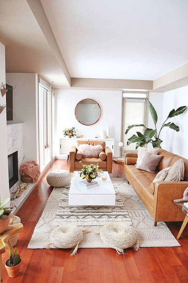 mid-century-bohemian-living-room-designs | HomeMydesign