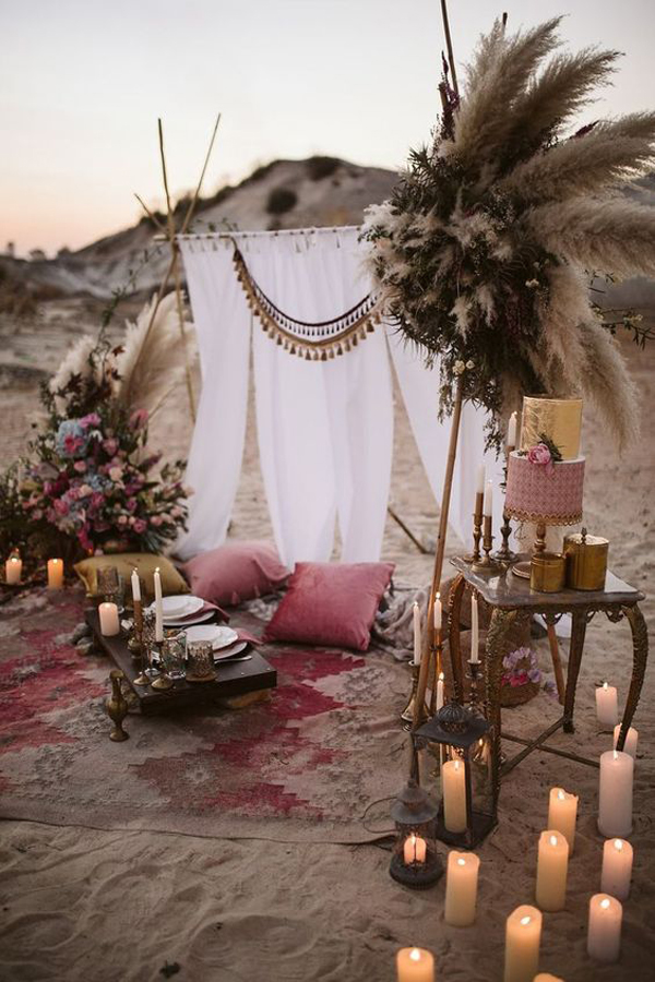 boho desert theme bohemian awesome inspiration elopement homemydesign nomadic decorations southboundbride