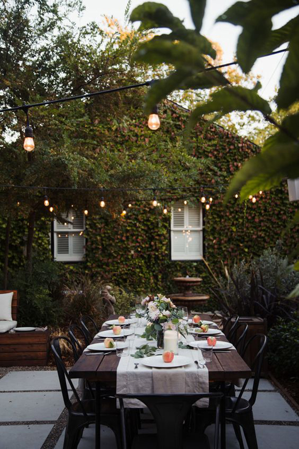 dinner romantic friendsgiving backyard tips outdoor homemydesign thither hither