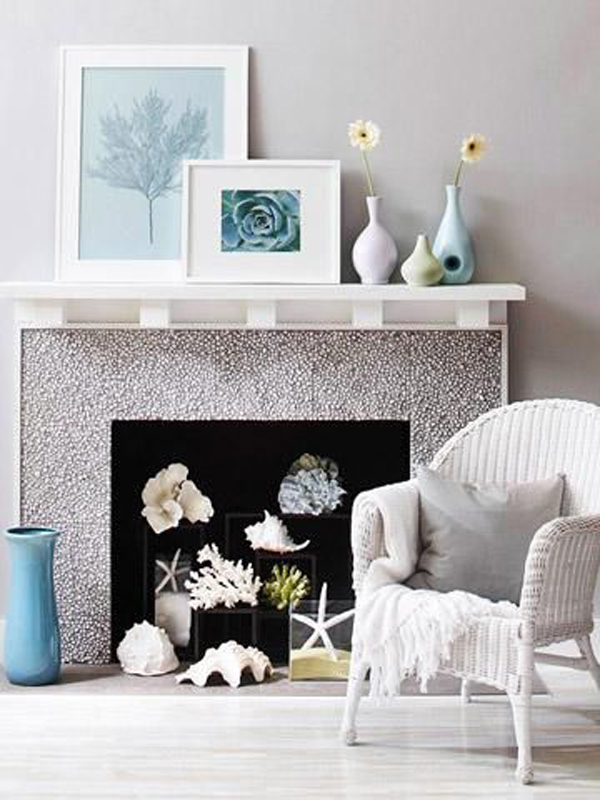 fresh-unused-fireplace-ideas-with-beach-themed | HomeMydesign