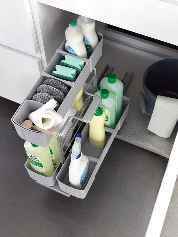 25 Brilliant Under Sink Storage Ideas, Under Sink Shelving Unit