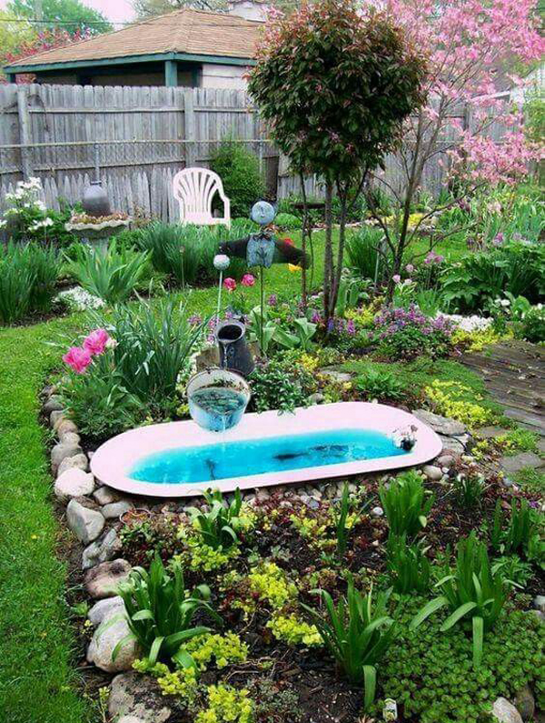 Smart Ways To Reuse Bathtub In Water Ponds