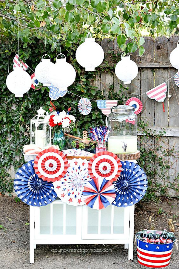 40 Awesome 4th Of July Party Decorations In The Backyard