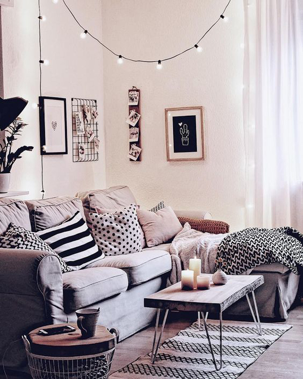 27 Magical Ways To Decorate Your Home With String Lights | HomeMydesign