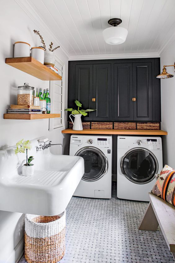 38 Small Laundry Room Ideas That Make It Feel Bigger | HomeMydesign