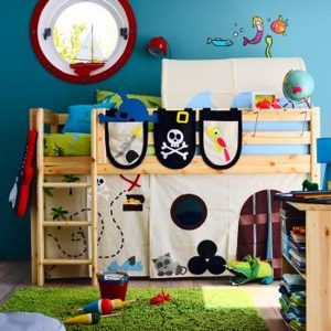 pirate-bunk-bed-with-playroom-ideas | HomeMydesign