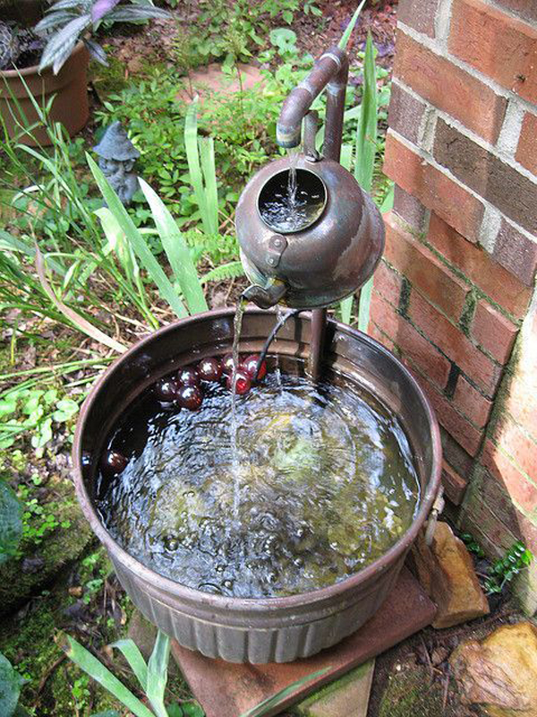 fountain pot water diy tea homemydesign