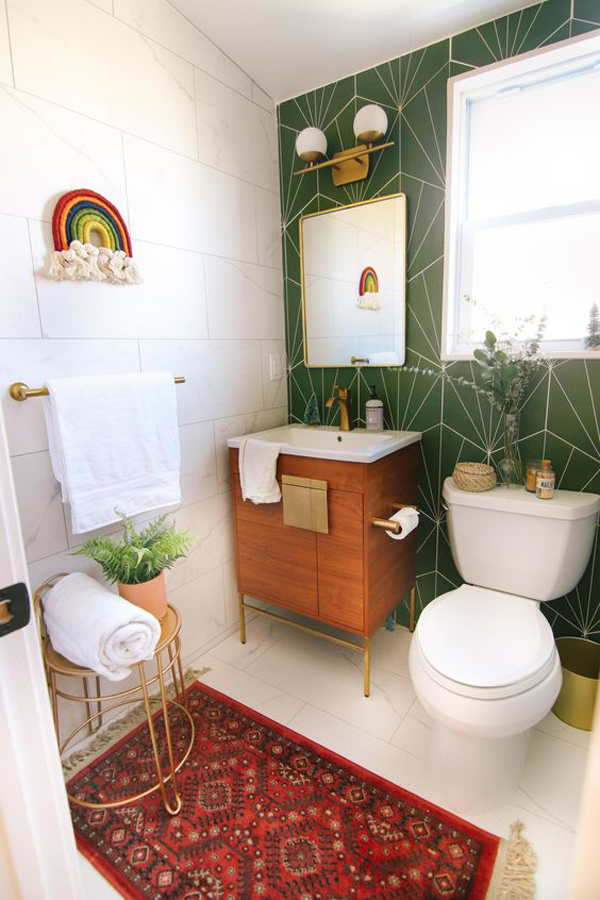 boho-chic-bathroom-decor-ideas | HomeMydesign