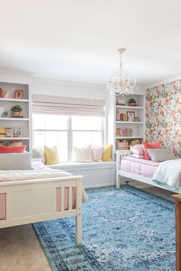 32 Cozy And Beautiful Shared Bedroom For Little Girls | HomeMydesign