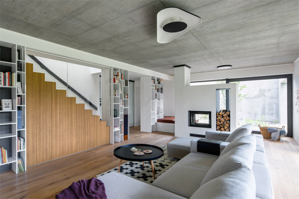 Family House Interior With Neutral Shades In Prague, Czech Republic