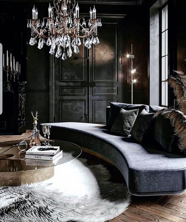 30 Gothic Living room Designs That Room More Cool
