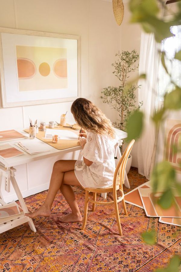 30 Boho Office Ideas To Keep Up Your Spirit