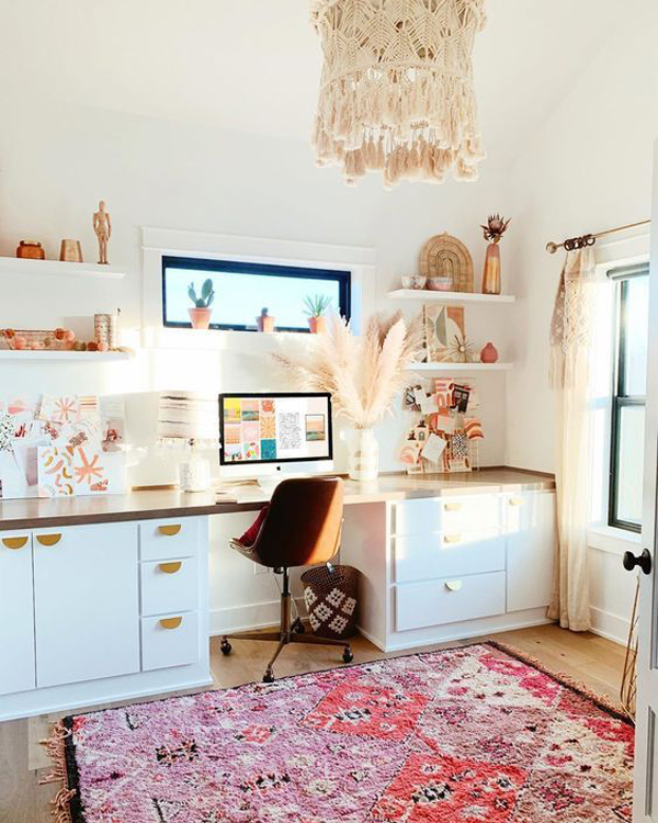New Bohemian Home Office 