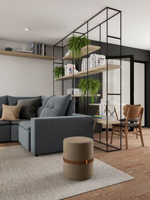 stylish-rack-divider-for-living-room