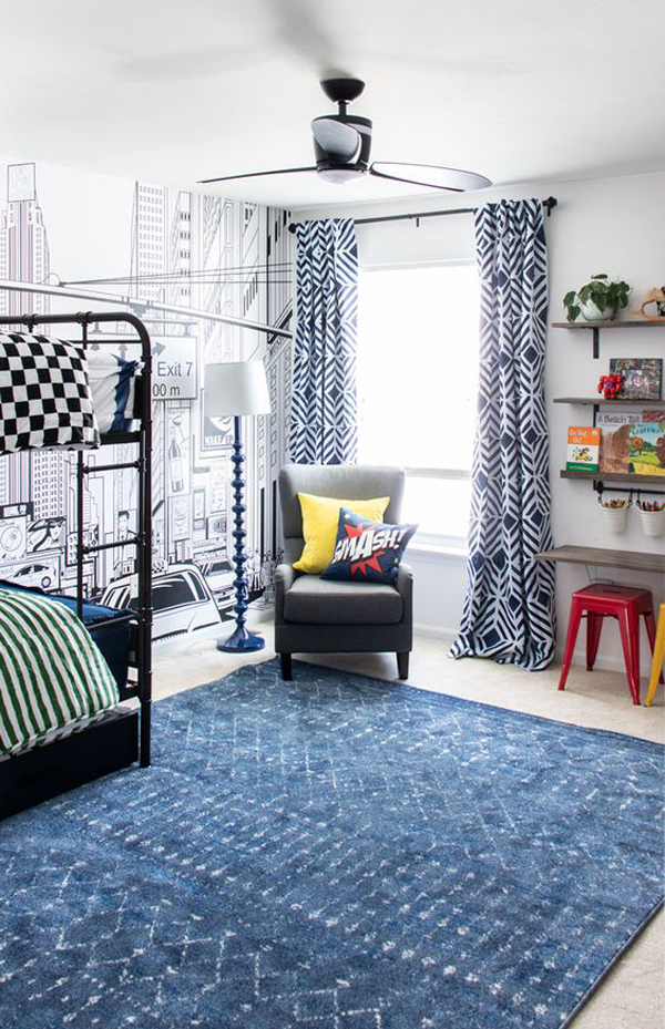 boys-room-makeover-with-super-hero-theme