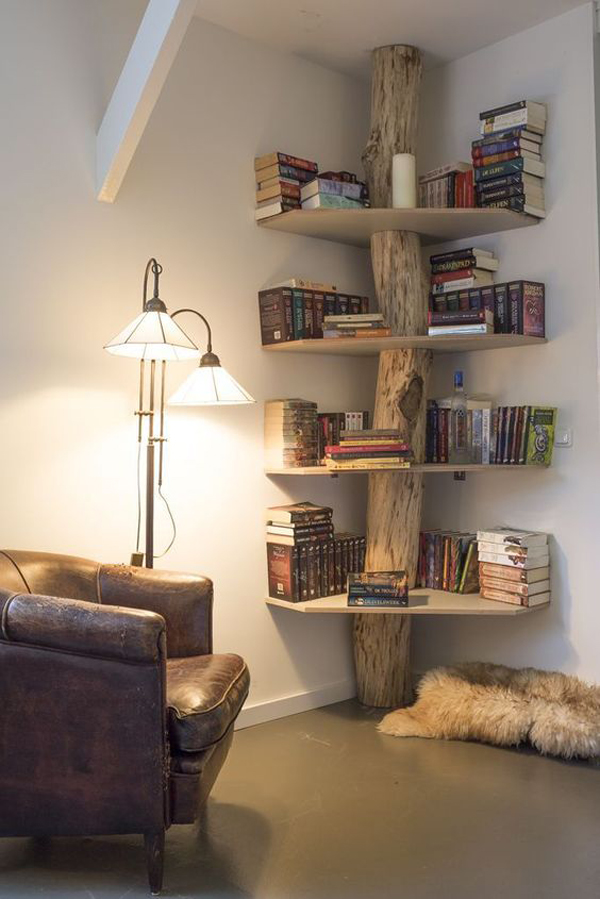 corner-tree-bookshelf-ideas