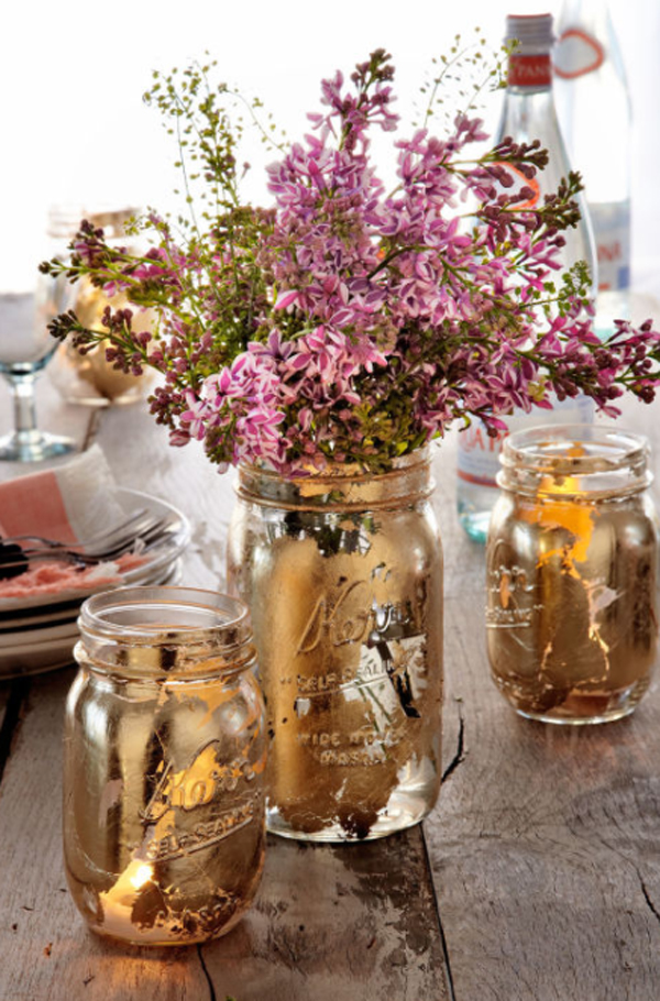 glam-mason-jars-flower-arrangement