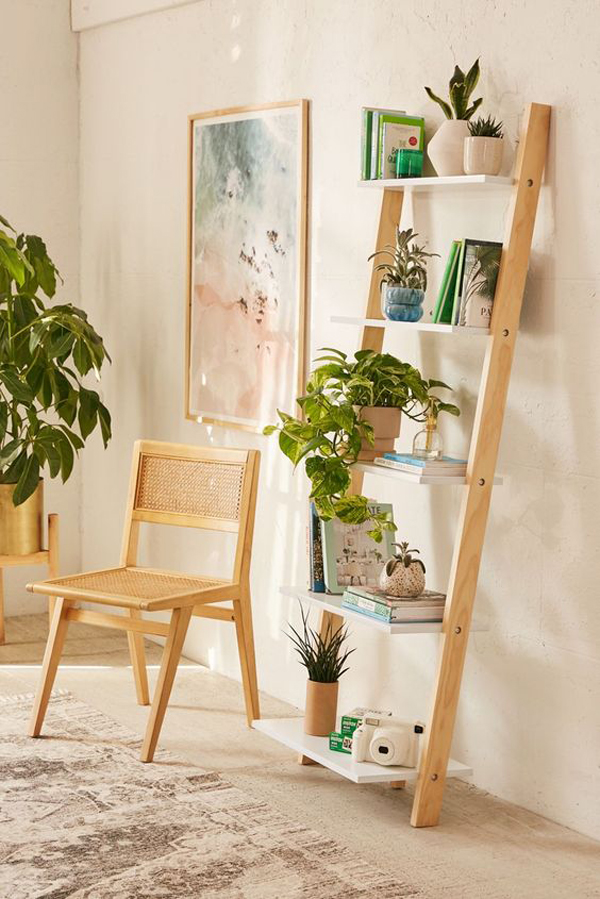 wooden-bookshelf-ladder-ideas
