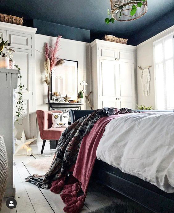 cozy-bedroom-interior-with-dark-blue-ceilings