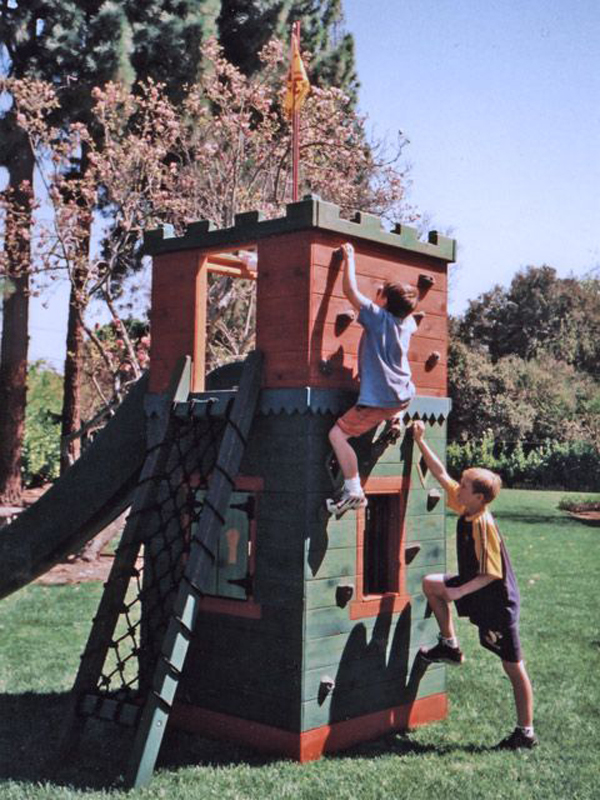 modern-castle-play-set-with-climbing-wall