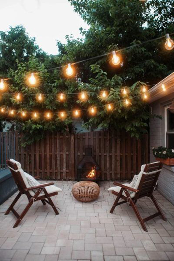34 Cozy And Inspiring Backyard String Light Ideas