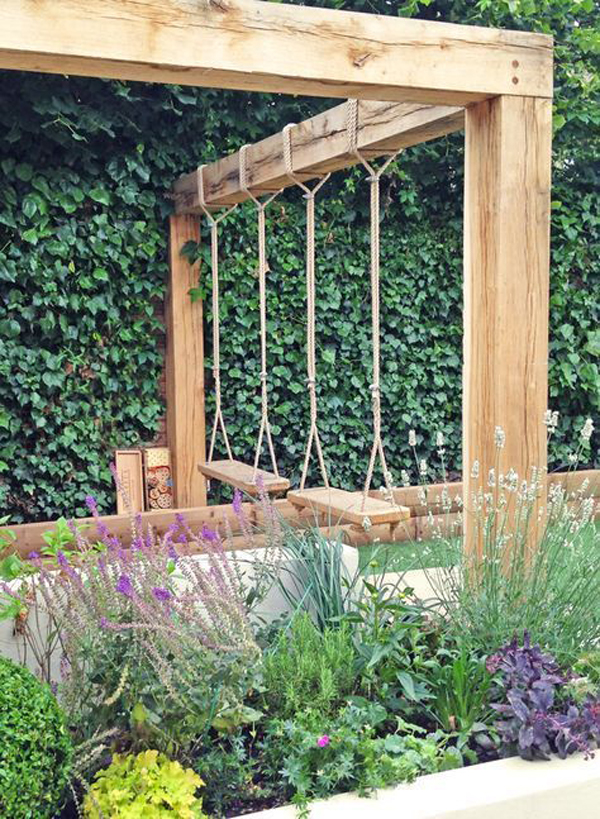 wooden-swing-garden-design