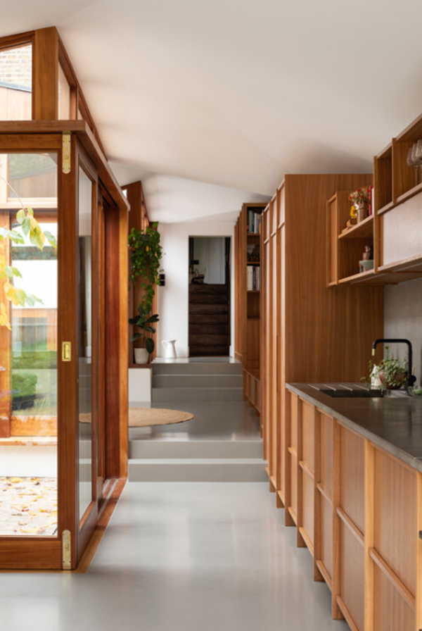 open-wood-kitchen-with-hallway