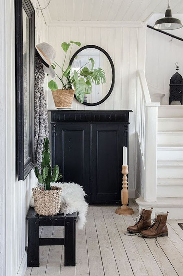 under-stairs-black-cabinet-decor