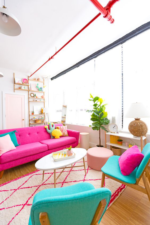 colorful-living-room-decor-for-summer