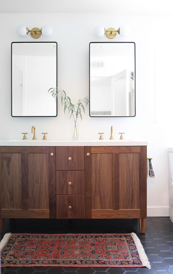 contempory-bathroom-with-black-floor-tiles