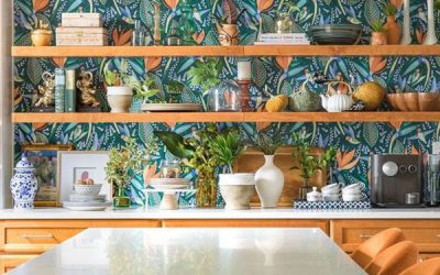 modern-boho-kitchen-wallpaper-decor