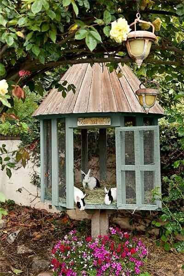 rustic-bunny-cage-garden