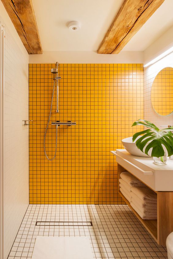 yellow-bathroom-tile-wall