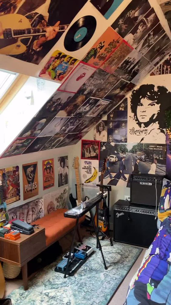 loft-grunge-bedroom-for-music-lover