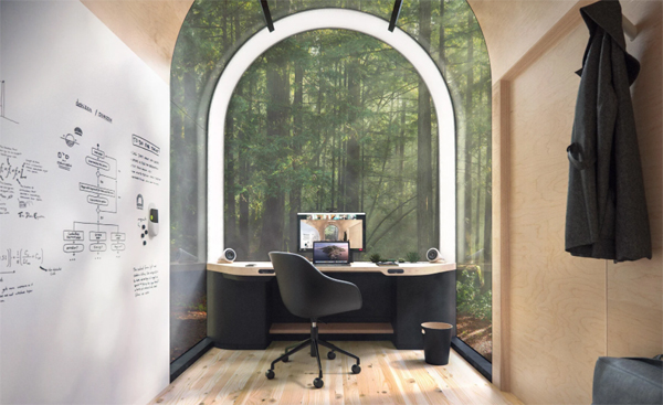 prefab-office-interior-with-wood-view